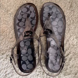 Good condition Coach jelly sandals